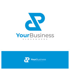 Letter JP logo design vector template, Initial JP logo concepts illustration.