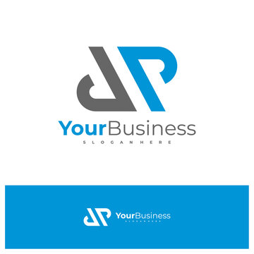 Letter JP logo design vector template, Initial JP logo concepts illustration.