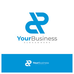 Letter R logo design vector template, Initial RR logo concepts illustration.