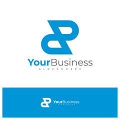 Letter R logo design vector template, Initial RR logo concepts illustration.