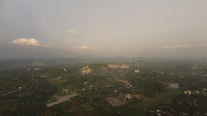 Sri Lanka Express Way from the Sky at Dawn