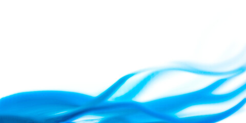 白背景にブルーの波の形の背景、夏のイメージの背景