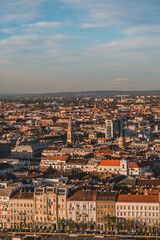Fototapeta premium View of Budapest from Gellert Hill.