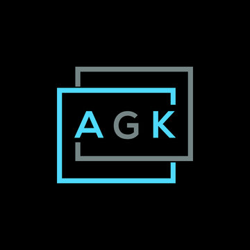 AGK letter logo creative design. AGK unique design. 