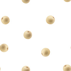 white Pepper, peppercorn, isolated on white background, SEAMLESS, PATTERN