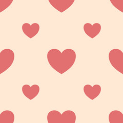 seamless pattern background with hearts, Valentine and love concept