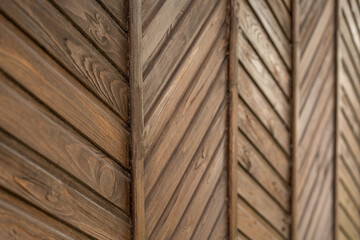 Old wooden texture. side view