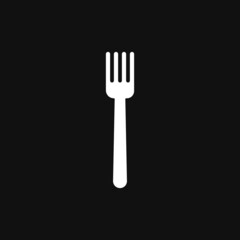 Fork icon on grey background