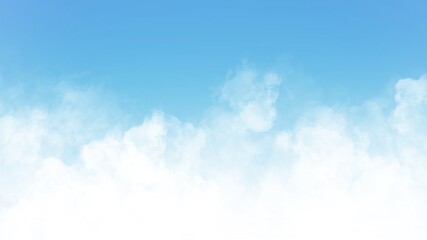 Abstract blue sky with big cloud background ,illustration wallpaper 