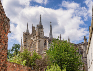 Historic minster tower.