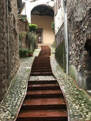 narrow street in old town