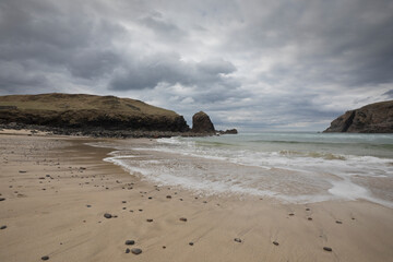 Fototapeta na wymiar Loch Dalbeg beach, Isle of Lewis, Scotland, United Kingdom