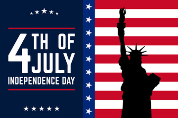 4th of July Independence Day banner background