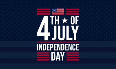 4th of July Independence Day banner background