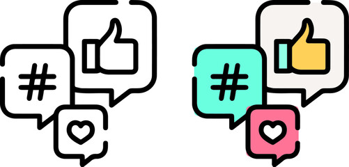 Social Media Vectorel Icons