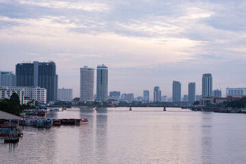 building and port side river rama8 to krungthon