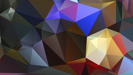 Abstract Color Polygon Background Design, Abstract Geometric Origami Style With Gradient