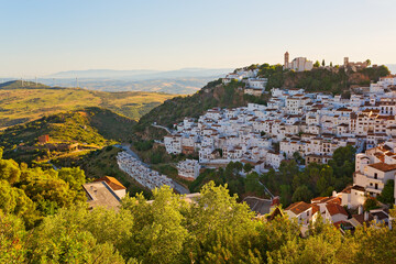 Casares, weisses Dorf in Andalusien, Spanien 