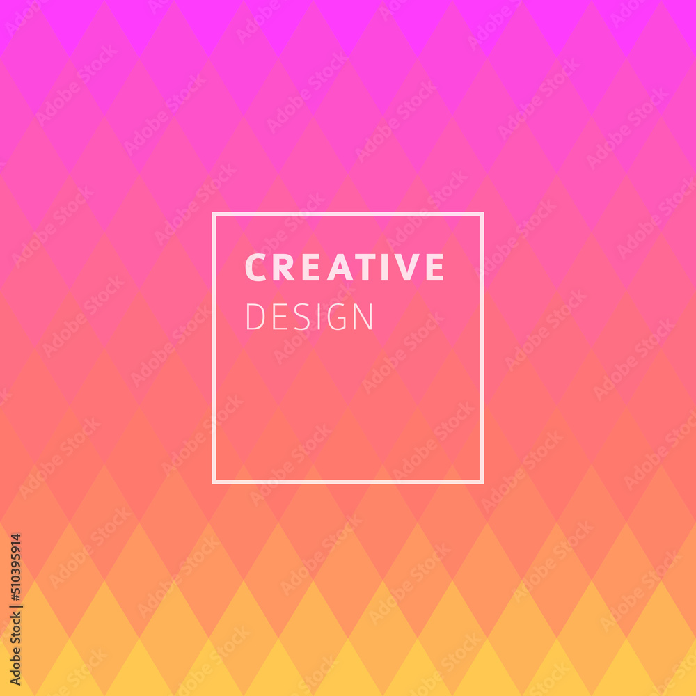 Poster colorful mosaic vector background