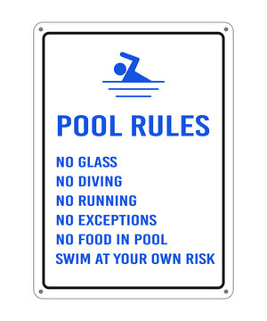 Pool Rules Posters