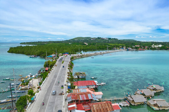 Aerial of Borja Brudge, a causeway connecting Tagbilaran with Dauis, Panglao.