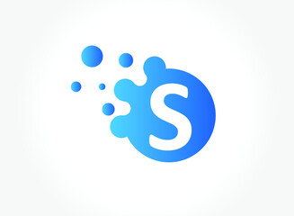 Dots Letter S Logo. S Letter Design Vector with Dots. EPS 10.