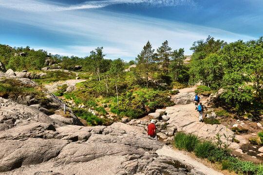 Hiking Preikestolen, Norway