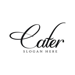 Fototapeta premium Hand-drawn lettering, cooking theme. Vector illustration, paint with a brush—isolated phrase on white background.
