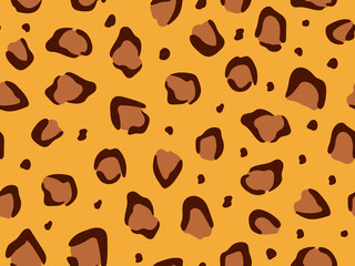 Vector Seamless Black and White Giraffe Skin Pattern on Isolated White Background. Stock texture of the animal. Fashion design, print on fabric wallpaper, website template design. Geometric background