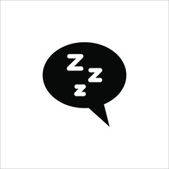 Sleep rest icon design. Sleep icon vector illustration on white background.