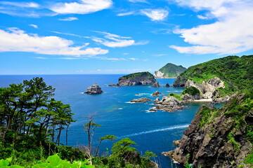 Fototapeta premium 真夏の海岸線