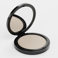 Realistic 3D Render of Makeup Powder