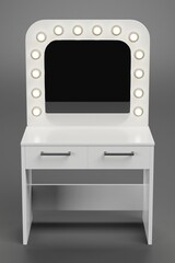Realistic 3D Render of Makeup Table