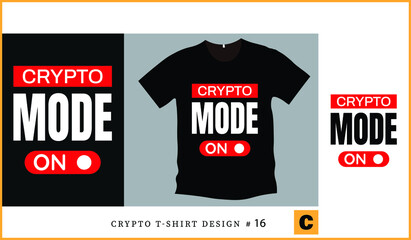 crypto series t-shirt design vector #16