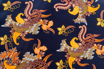 Batik sarong pattern background in Thailand, traditional batik sarong in Asian. - obrazy, fototapety, plakaty
