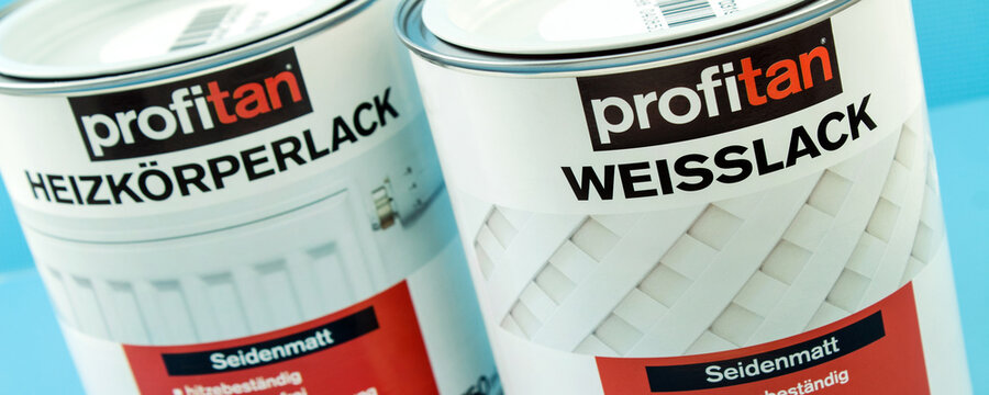 2 Dosen Profitan Heizk&ouml;rperlack und Weisslack