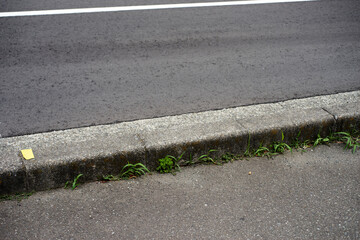 道路・車道・歩道・段差・境界・アップ・足元