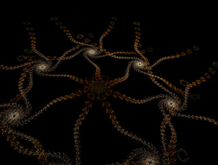 Imaginatory fractal abstract background Image