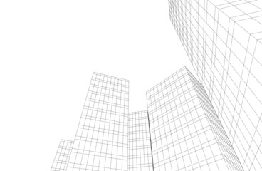 Fototapeta premium abstract 3d architecture
