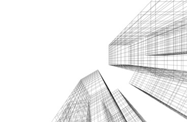 Fototapeta premium abstract 3d architecture