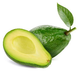 Avocado isolated on white background