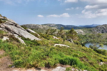 Fototapeta na wymiar Hiking Storaberget, Norway
