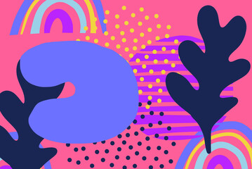 Modern Poster Art. Abstract Wall Art. Digital Interior Decoration. Vector EPS
