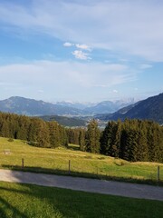 landscape with mountains