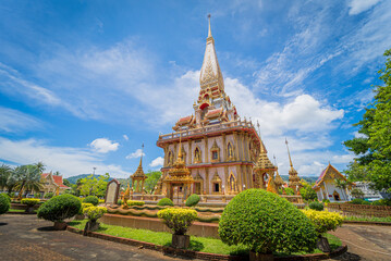 Naklejka premium Old traditional buddhist temple in the Thailand