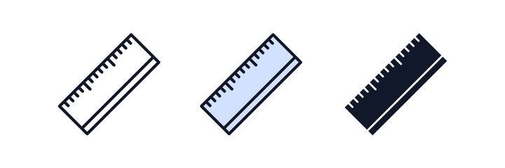 ruler icon symbol template for graphic and web design collection logo vector illustration