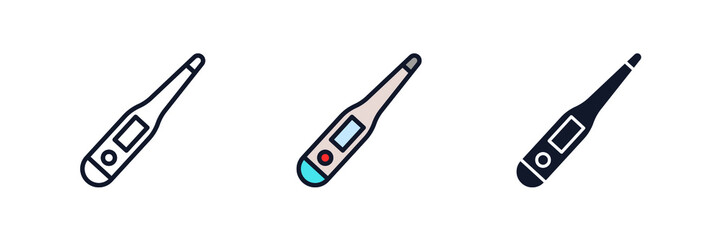 thermometer icon symbol template for graphic and web design collection logo vector illustration