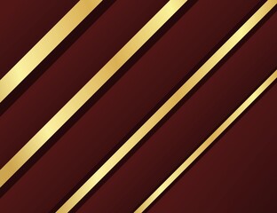 Luxury cover and background design. Abstract gold line pattern and red background, for business page background, certificate, brochure, notebook