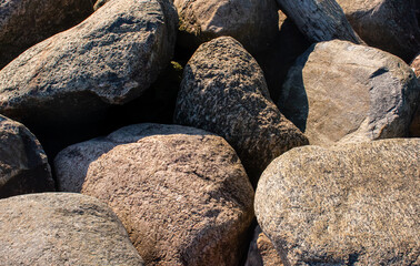 stones in the sand