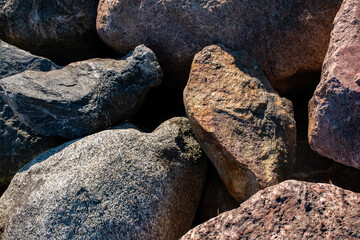 rocks in the sand